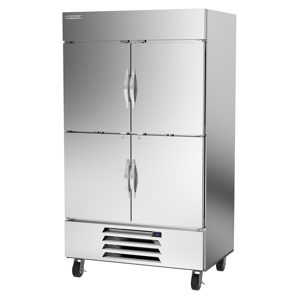 Beverage-Air HBR44HC-1-HS 47" Two Section Reach In Refrigerator, (4) Left/Right Hinge Solid Doors, 115v