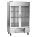 Beverage-Air HBR49HC-1-G 52" Two Section Reach In Refrigerator, (2) Left/Right Hinge Glass Doors, 115v thumbnail 3