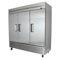 Beverage-Air HBR72HC-1 75" Three Section Reach In Refrigerator, (3) Left/Right Hinge Solid Doors, 115v thumbnail 5