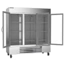 Beverage-Air HBR72HC-1-G 75" Three Section Reach In Refrigerator, (3) Left/Right Hinge Glass Doors, 115v thumbnail 4