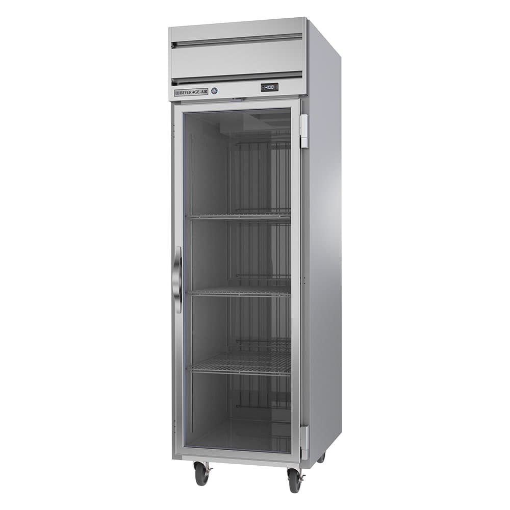 Beverage-Air HF1HC-1G 26" Horizon Series One Section Reach In Freezer, (1) Right Hinge Glass Door, 115v