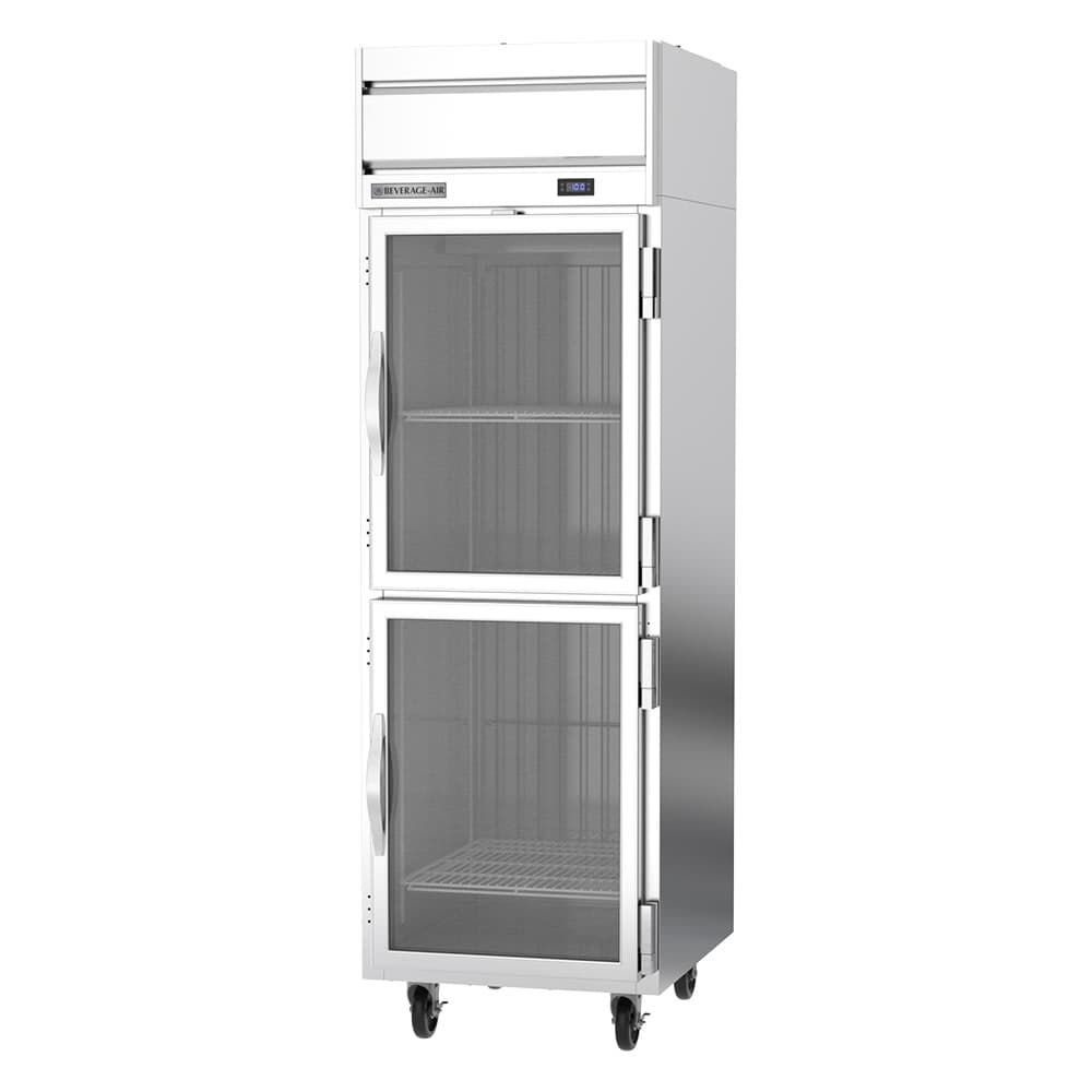 Beverage-Air HF1HC-1HG 26" Horizon Series One Section Reach In Freezer, (2) Right Hinge Glass Doors, 115v