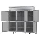 Beverage-Air HFP3HC-1HS 78" Horizon Series Three Section Reach In Freezer, (6) Left/Right Hinge Solid Doors, 115v thumbnail 2