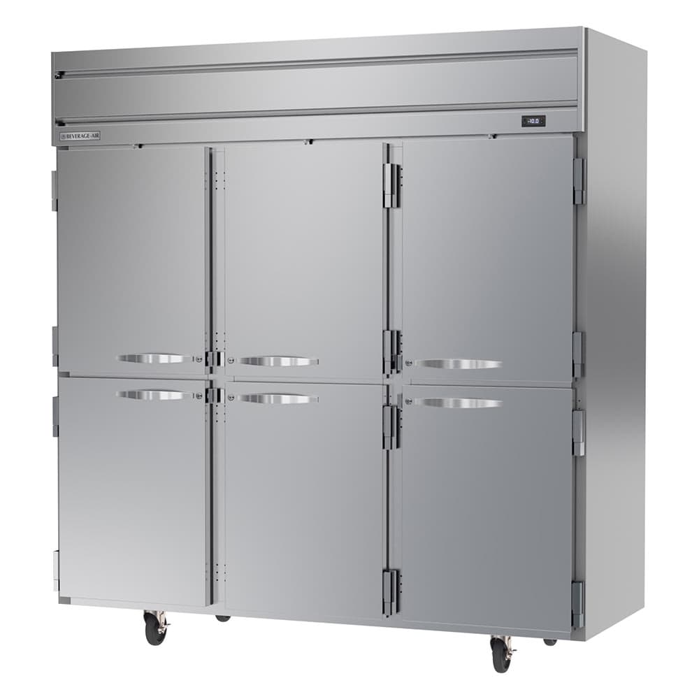 Beverage-Air HFS3HC-1HS 78" Horizon Series Three Section Reach In Freezer, (6) Left/Right Hinge Solid Doors, 115v