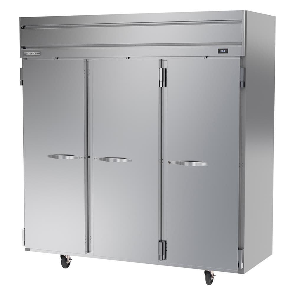 Beverage-Air HFS3HC-1S 78" Horizon Series Three Section Reach In Freezer, (3) Left/Right Hinge Solid Doors, 115v