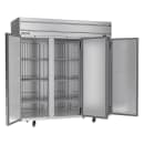 Beverage-Air HFS3HC-1S 78" Horizon Series Three Section Reach In Freezer, (3) Left/Right Hinge Solid Doors, 115v thumbnail 4