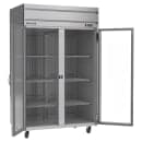 Beverage-Air HR2HC-1G 52" Two Section Reach In Refrigerator, (2) Left/Right Hinge Glass Doors, 115v thumbnail 4