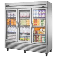 Beverage-Air HR3HC-1G 78" Three Section Reach In Refrigerator - (3) Left/Right Hinge Glass Doors, 115v thumbnail 5