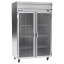 Beverage-Air HRP2HC-1G 52" Two Section Reach In Refrigerator, (2) Left/Right Hinge Glass Doors, 115v thumbnail 3