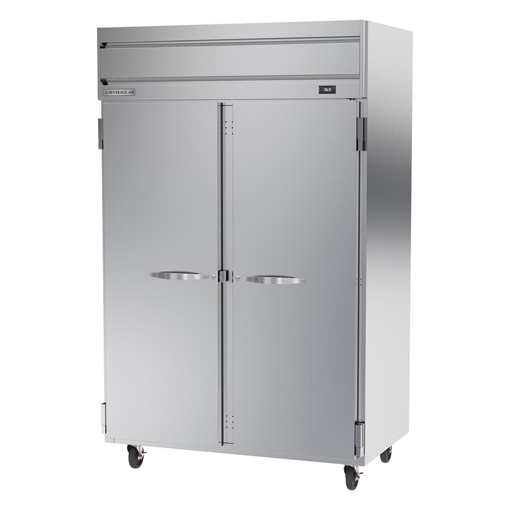 Beverage-Air HRP2HC-1S 52" Two Section Reach In Refrigerator, (2) Left/Right Hinge Solid Doors, 115v