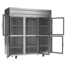 Beverage-Air HRP3HC-1HG 78" Three Section Reach In Refrigerator, (6) Left/Right Hinge Glass Doors, 115v thumbnail 4