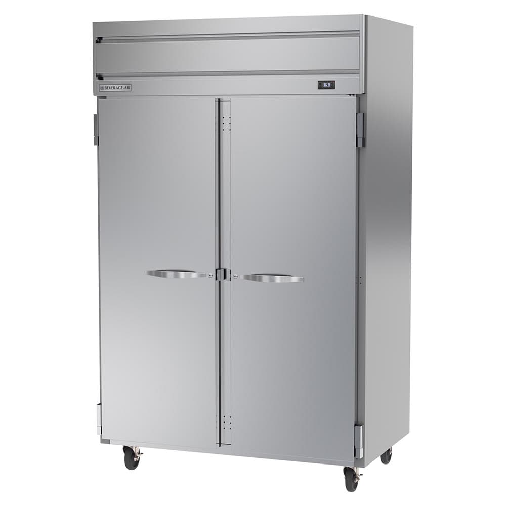 Beverage-Air HRS2HC-1S 52" Two Section Reach In Refrigerator, (2) Left/Right Hinge Solid Doors, 115v