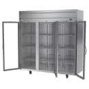 Beverage-Air HRS3HC-1G 78" Three Section Reach In Refrigerator, (3) Left/Right Hinge Glass Doors, 115v thumbnail 2