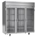 Beverage-Air HRS3HC-1G 78" Three Section Reach In Refrigerator, (3) Left/Right Hinge Glass Doors, 115v thumbnail 3