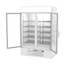 Beverage-Air MMF49HC-1-W 52" Two Section Display Freezer w/ Swing Doors - Bottom Mount Compressor, White, 115v thumbnail 4