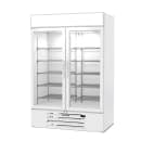 Beverage-Air MMF49HC-1-W-IQ 52" Two Section Display Freezer w/ Swing Doors - Bottom Mount Compressor, White, 115v thumbnail 3