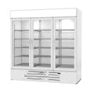 Beverage-Air MMF72HC-1-W 75" Three Section Display Freezer w/ Swing Doors - Bottom Mount Compressor, White, 230v thumbnail 3