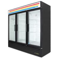 Beverage-Air MMF72HC-1-W 75" Three Section Display Freezer w/ Swing Doors - Bottom Mount Compressor, White, 230v thumbnail 5