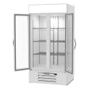 Beverage-Air MMR35HC-1-W 39 1/2" MarketMax™ Two Section Glass Door Merchandiser - (2) Left/Right Hinge Doors, White, 115v thumbnail 2