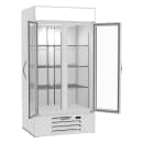 Beverage-Air MMR35HC-1-W 39 1/2" MarketMax™ Two Section Glass Door Merchandiser - (2) Left/Right Hinge Doors, White, 115v thumbnail 4