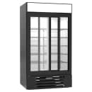 Beverage-Air MMR38HC-1-B 43 1/2" MarketMax™ Two Section Glass Door Merchandiser - (2) Sliding Doors, Black, 115v thumbnail 4