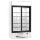 Beverage-Air MMR38HC-1-W 43 1/2" MarketMax™ Two Section Glass Door Merchandiser - (2) Sliding Doors, White, 115v thumbnail 3
