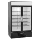 Beverage-Air MMR44HC-1-B 47" MarketMax™ Two Section Glass Door Merchandiser - (2) Left/Right Hinge Swing Doors, Black, 115v thumbnail 3