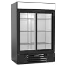Beverage-Air MMR45HC-1-B 52" MarketMax™ Two Section Glass Door Merchandiser - (2) Sliding Doors, Black, 115v thumbnail 3