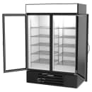 Beverage-Air MMR49HC-1-B 52" MarketMax™ Two Section Glass Door Merchandiser - (2) Left/Right Hinge Doors, Black, 115v thumbnail 2