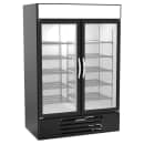 Beverage-Air MMR49HC-1-B 52" MarketMax™ Two Section Glass Door Merchandiser - (2) Left/Right Hinge Doors, Black, 115v thumbnail 3