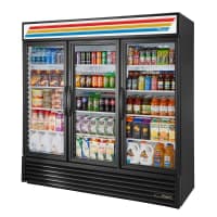 Beverage-Air MMR72HC-1-W 75" MarketMax™ Three Section Glass Door Merchandiser - (3) Left/Right Hinge Doors, White, 115v thumbnail 2
