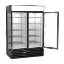 Beverage-Air MMRF49HC-1-A-BW 52" MarketMax™ Two Section Glass Door Merchandiser - (2) Left/Right Hinge Doors, Black, 115v thumbnail 3
