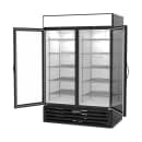 Beverage-Air MMRF49HC-1-A-BW 52" MarketMax™ Two Section Glass Door Merchandiser - (2) Left/Right Hinge Doors, Black, 115v thumbnail 4