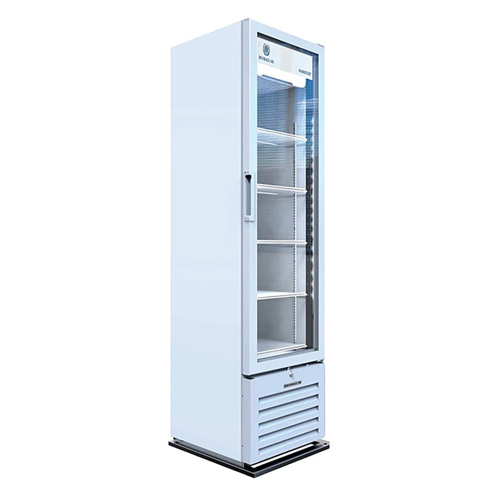 Beverage-Air MT08-1H6W 18 7/8" MarketMax™ One Section Glass Door Merchandiser - (1) Right Hinge Door, White, 115v