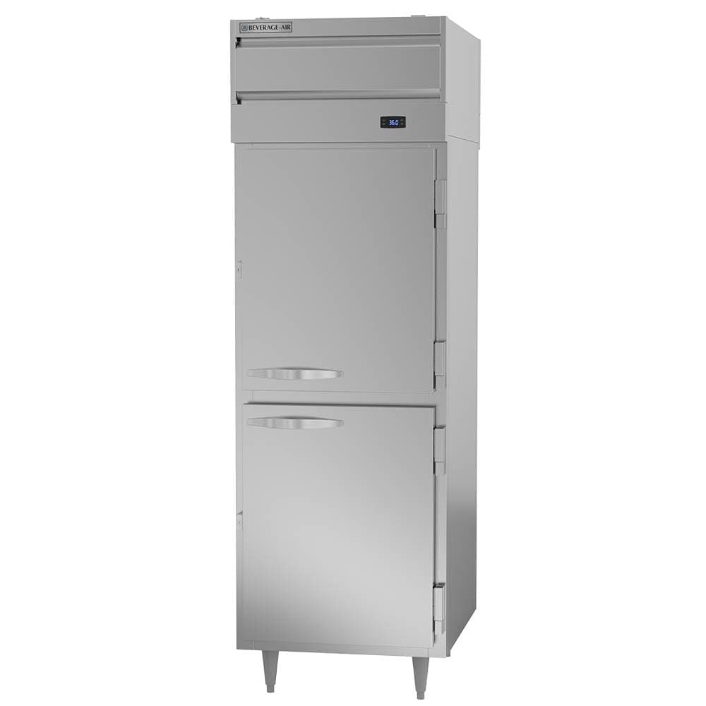 Beverage-Air PRD1HC-1AHS 26" One Section Pass Thru Refrigerator, (4) Left/Right Hinge Solid Doors, 115v