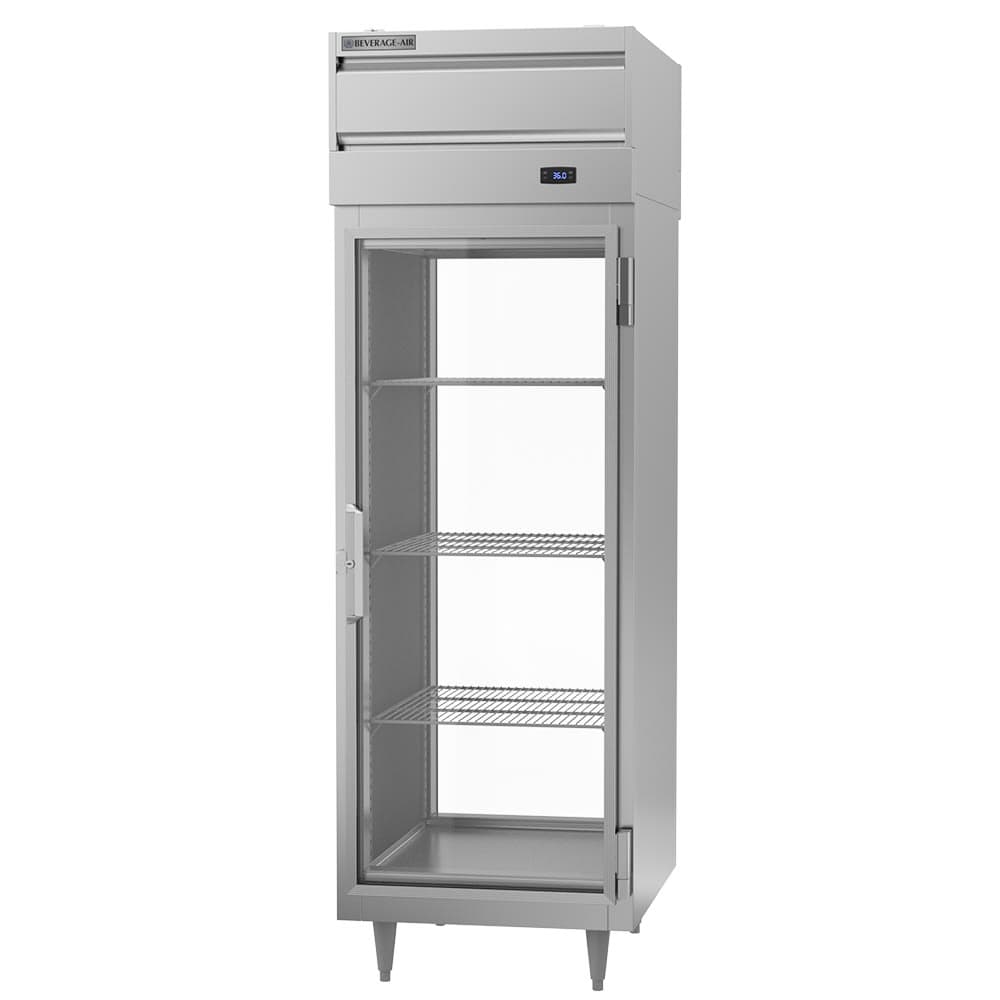Beverage-Air PRD1HC-1BG 26" One Section Pass Thru Refrigerator, (2) Right Hinge Glass Doors, 115v
