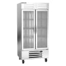 Beverage-Air RB35HC-1G 39 1/2" Two Section Reach In Refrigerator - (2) Left/Right Hinge Glass Doors, 115v thumbnail 3