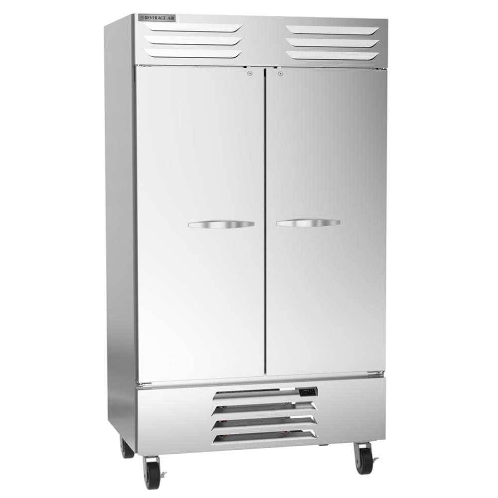 Beverage-Air RB44HC-1S 47" Two Section Reach In Refrigerator, (2) Left/Right Hinge Solid Doors, 115v