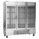 Beverage-Air RB72HC-1G 75" Three Section Reach In Refrigerator, (3) Left/Right Hinge Glass Doors, 115v thumbnail 3