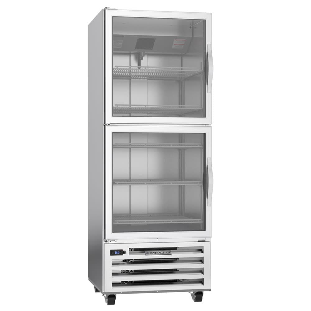 Beverage-Air RI18HC-HG 27 1/4" One Section Reach In Refrigerator, (2) Right Hinge Glass Doors, 115v