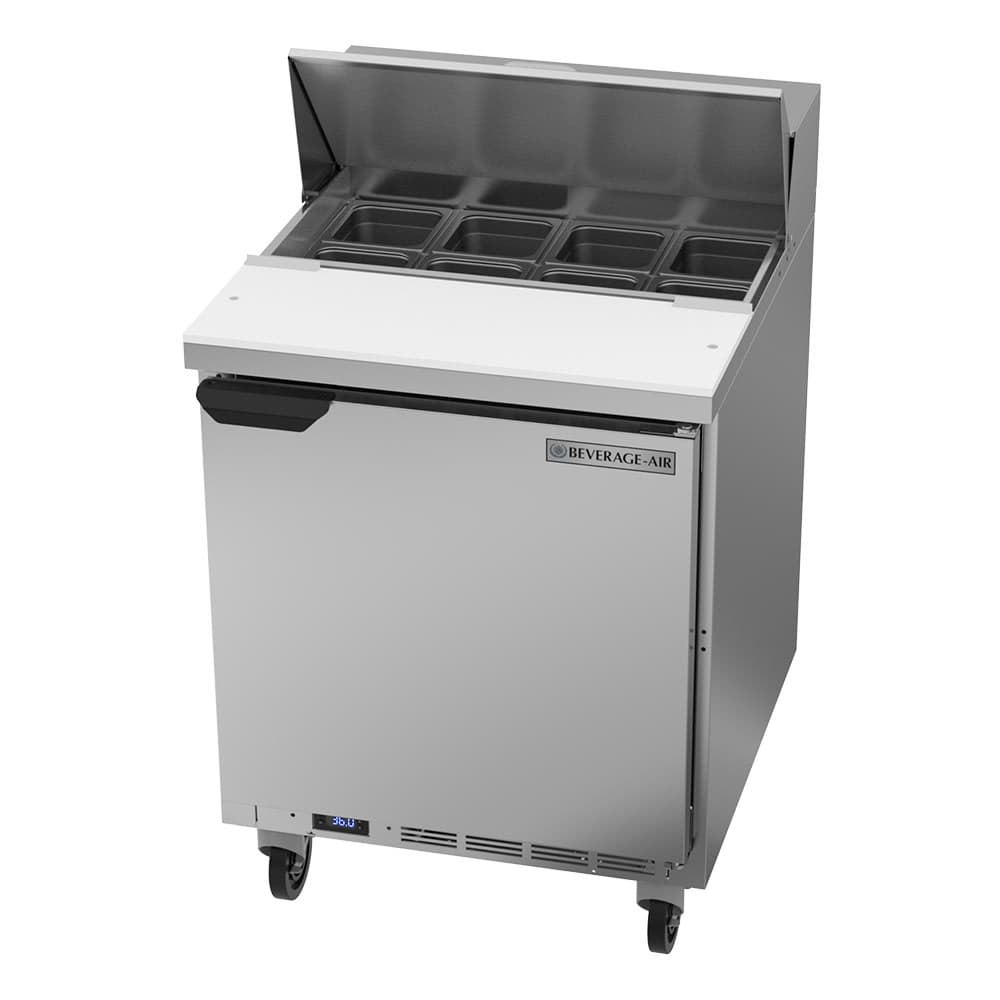 Beverage-Air SPE27HC-B 27" Hydrocarbon Series Sandwich/Salad Prep Table w/ Refrigerated Base, 115v