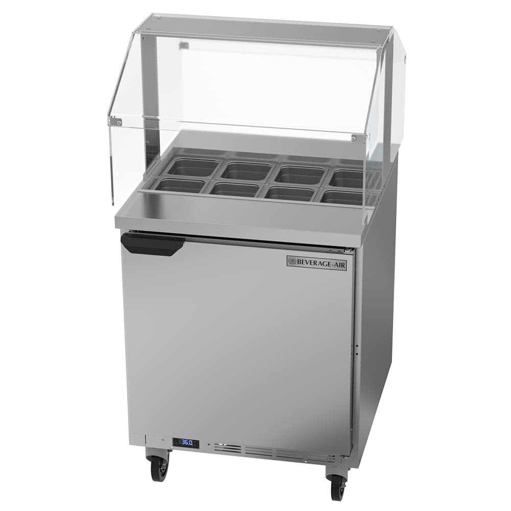 Beverage-Air SPE27HC-SNZ 27" Hydrocarbon Series Sandwich/Salad Prep Table w/ Refrigerated Base, 115v