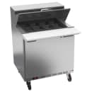 Beverage-Air SPE32HC-12M 32" Hydrocarbon Series Sandwich/Salad Prep Table w/ Refrigerated Base, 115v thumbnail 3