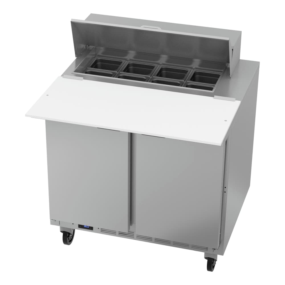 Beverage-Air SPE36HC-08C 36" Hydrocarbon Series Sandwich/Salad Prep Table w/ Refrigerated Base, 115v