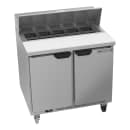Beverage-Air SPE36HC-10 36" Hydrocarbon Series Sandwich/Salad Prep Table w/ Refrigerated Base, 115v thumbnail 3