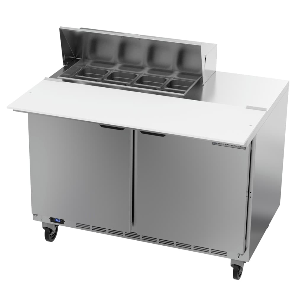Beverage-Air SPE48HC-08C 48" Hydrocarbon Series Sandwich/Salad Prep Table w/ Refrigerated Base, 115v