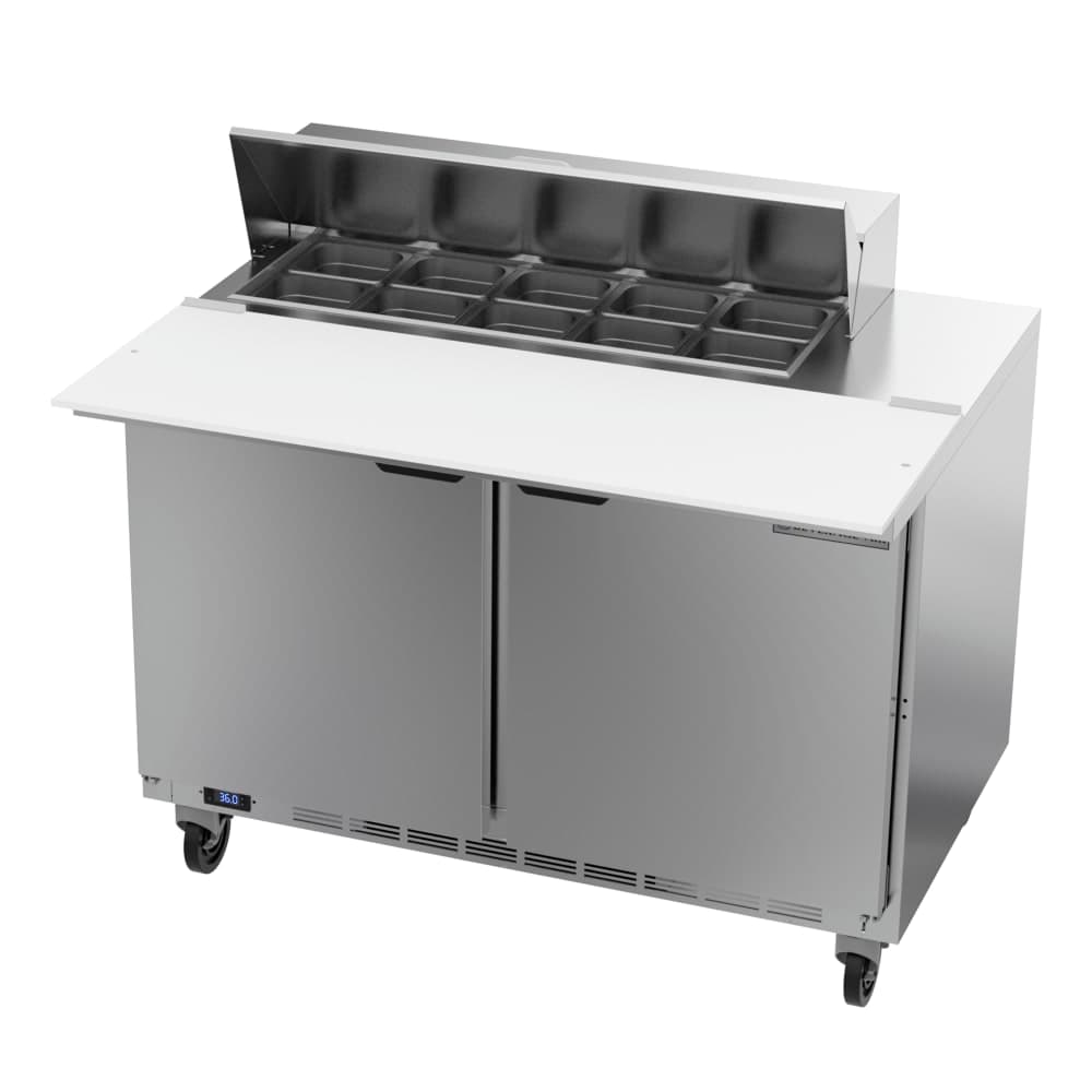 Beverage-Air SPE48HC-10C 48" Hydrocarbon Series Sandwich/Salad Prep Table w/ Refrigerated Base, 115v