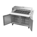 Beverage-Air SPE48HC-18M-DS 48" Hydrocarbon Series Mega Top Dual Sided Sandwich/Salad Prep Table w/ Refrigerated Base, 115v thumbnail 2