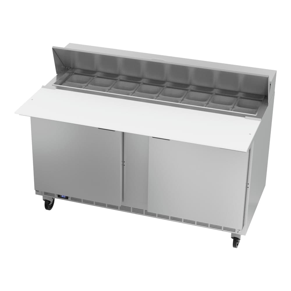 Beverage-Air SPE60HC-16C 60" Hydrocarbon Series Sandwich/Salad Prep Table w/ Refrigerated Base, 115v