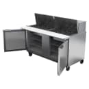 Beverage-Air SPE60HC-24M 60" Hydrocarbon Series Mega Top Sandwich/Salad Prep Table w/ Refrigerated Base, 115v thumbnail 2